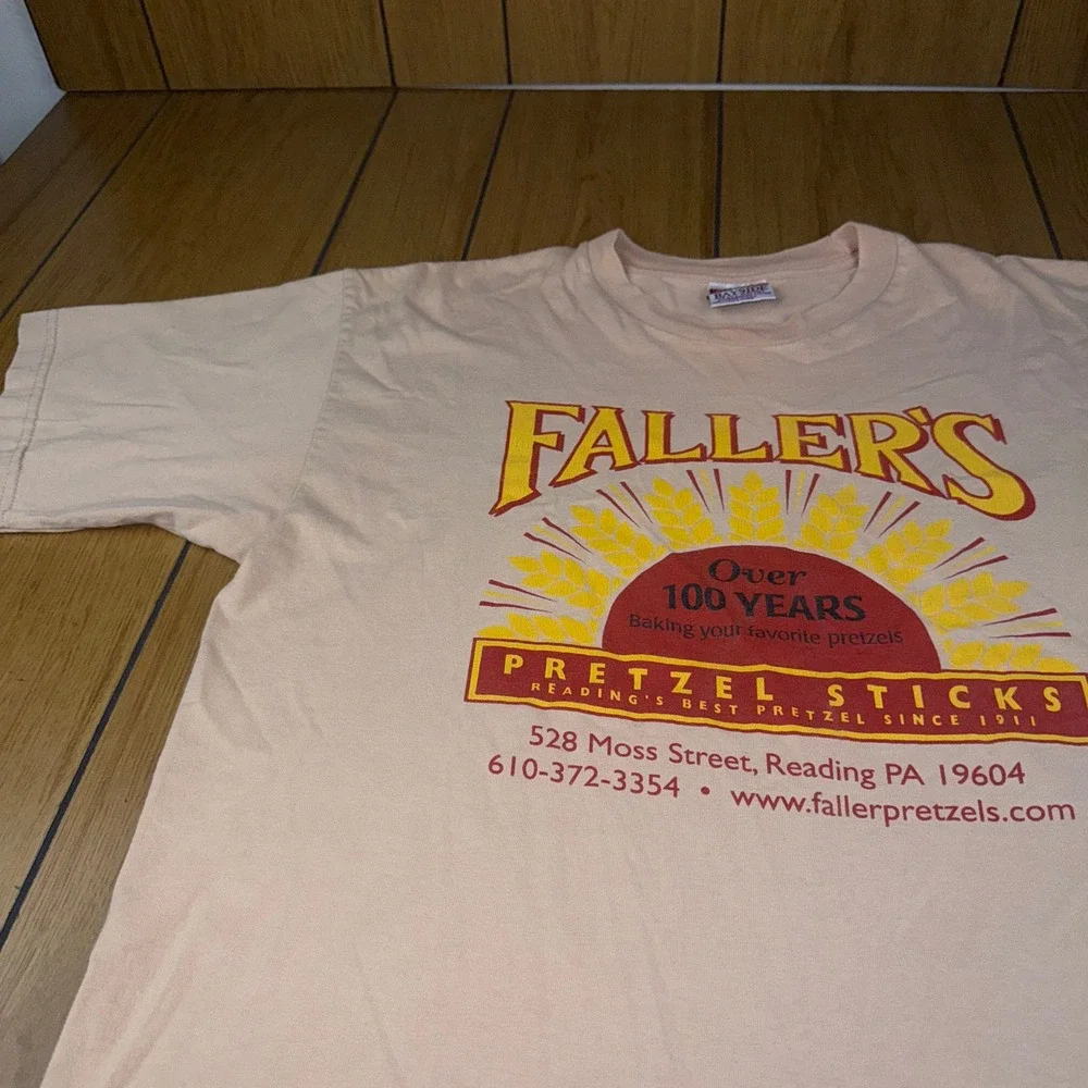 Fallers Pretzel‎ Sticks T Shirt Reading PA Over 100 Years Bayside XL